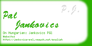 pal jankovics business card